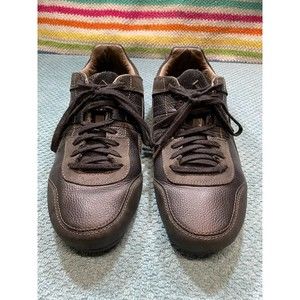 Diesel Korbin-II Size US 10 EU 43 Men's Leather Casual Lace-Up Sneakers Black